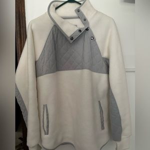 Abercrombie & Fitch Winterized Asymmetrical Snap-Up Fleece